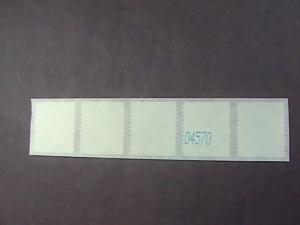 U.S.# 4157-MINT/NH-PLATE # COIL STRIP OF 5(V#222)---USA-STARS AND STRIPES --2007