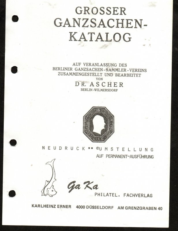 Weltganzsachen - Katalog (Grosser Ganzsachen - Katalog)
