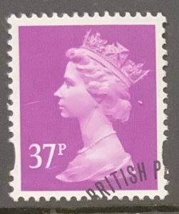 GREAT BRITAIN ELLIPTICAL MACHINS USED 1993-2011 37p MAUVE 2bands Y1703