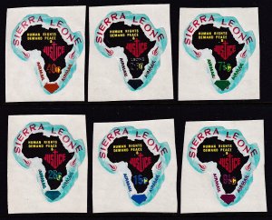 Sierra Leone C106-C111 Maps MNH VF