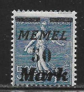 Memel - Scott #96 50m on 50pf on 50c  F Unused (MH)
