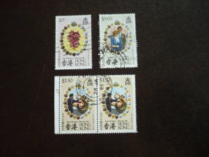 Stamps - Hong Kong - Scott# 373-375 - Used Set of 3 Stamps