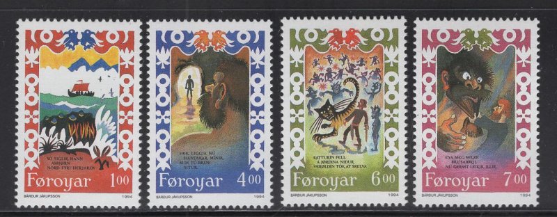 FAROE ISLANDS   270-273, MNH,  SET