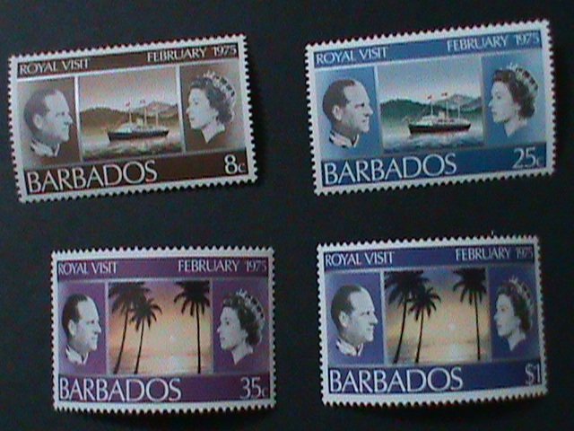 ​BARBADOS-1975- SC#416-9 ROYAL VISIT TO BARBADOS-MNH-VF WE SHIP TO WORLDWIDE