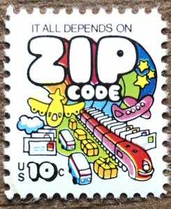 US #1511 MNH Single Mail Transport/Zip Code SCV $.25 L10