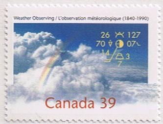 Canada Mint VF-NH #1287 Weather Observing