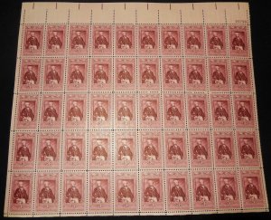 MALACK 1097 3c Lafayette, F-VF NH or better,  FULL S..MORE.. sheet1097