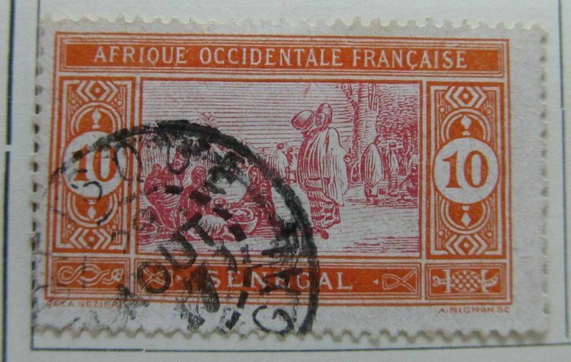 France Africa French Colony SENEGAL 1914-33 10c Used A4P31F144-