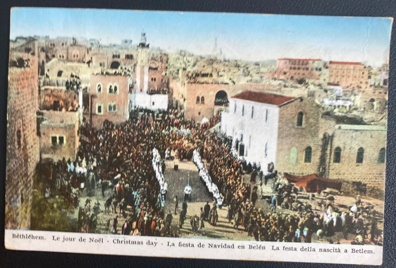 1935 Jerusalem Palestine Picture Postcard Cover To Austria