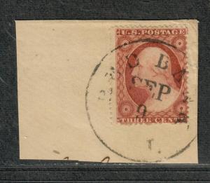 US Sc#25a Used/A, On Piece, Cv. $850