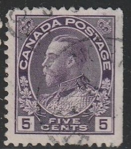 Canada #112as  Clean Back Used     (~2136)