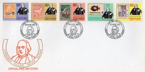 Christmas Island 1979 Sc#90 STAMPS ON STAMPS/SIR ROWLAND HILL Strip 5 FDC