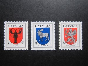 Latvia 2000 Sc 364a,365b,366c set MNH