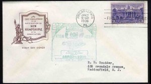 United States First Day Covers #835-19a, 1938  3c Constitution Ratification,H...