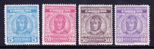 Paraguay - Scott #474-477 - MH - Short perfs #477 - SCV $2.20