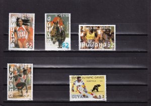 ER03 Guyana 1989 olympic games used stamps