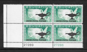 #1206 MNH Plate Block