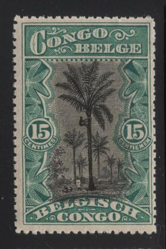 Belgian Congo 1915 5c Palm Tree & 10c River Scene Sc# 48 & 61 NH