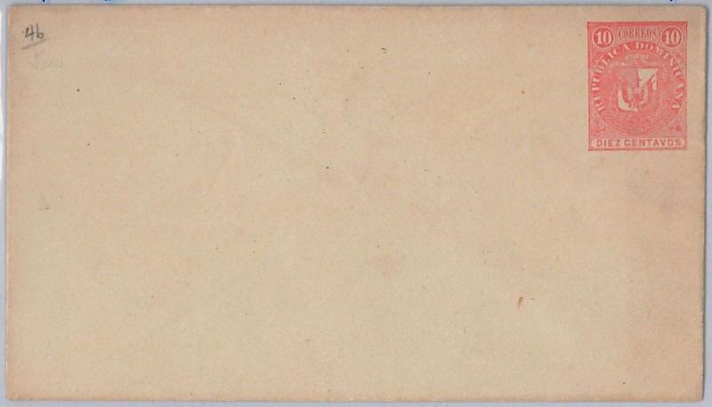 DOMINICANA -  POSTAL STATIONERY COVER : Higgings & Gage # 4b