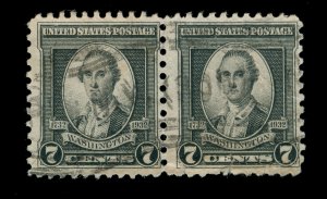 US Scott 712 Pair Used 