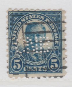 Perfin United States US Stamp Used A20P33F2224-