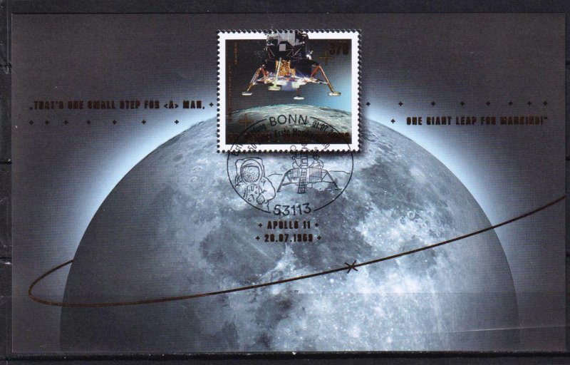 Germany 2019 Space 50 Years of Mission Apollo 11 Sc.3121a S/S Used