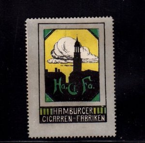 German Advertising Stamp - Ha.Ci.Fa. - Hamburg Cigarette Factories