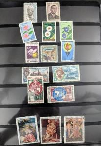 EDW1949SELL : FRENCH COLONIES Old Time Mint & Used collection. Nicely displayed.