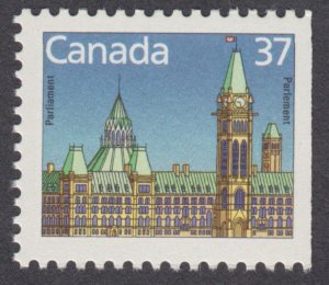 Canada - #1163cs  37c Parliament Buildings Booklet Stamp W/ Straight Edge - MNH