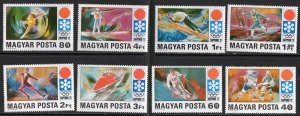 Thematic stamps HUNGARY 1971 WINTER OLYMPICS 2637/44 mint