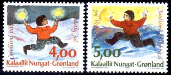  Greenland VF MNH Cpl. Set #301-302 Bright Color SCV $3.70