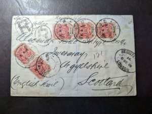 1901 British South Africa Boer War Cover Johannesburg to Scotland England