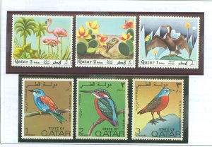 Qatar #238-240/279-281 Unused Single (Bird)