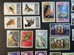 NEW HEBRIDES (BRITISH) # 167-186-MINT NEVER/HINGED--8 COMPLETE SETS--1972-74