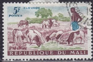 Mali 21 CTO 1961 Herding Sheep