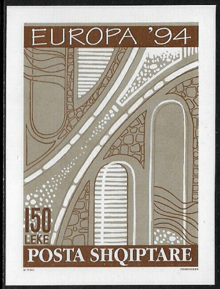 Albania #2454 MNH S/Sheet - Europa - Road Patterns