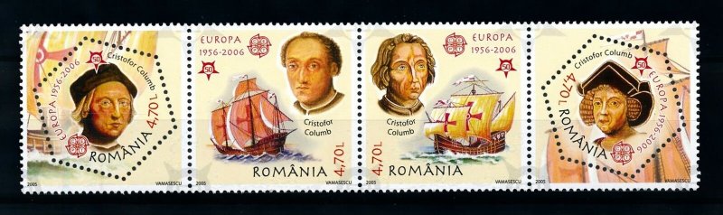 [101055] Romania 2005 Explorer Columbus ship Santa Maria cept  MNH