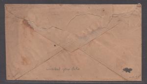 **CSA Cover, SC# 12, Charlottesville, VA, 12/5/1864, M/S Notation