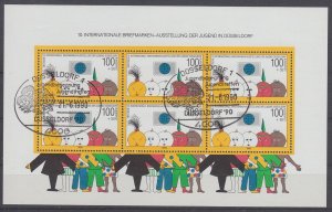 Germany 1990 Sc#B693 Mi#SS 21 used (BU1794)