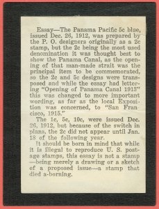 [mag212] FEB 21,1912 Scott#398-E1 2¢ PANAMA-PACIFIC GOV'T PHOTO ESSAY c...