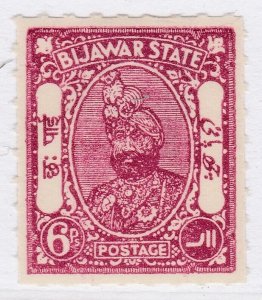 1936 INDIAN STATES BIJAWAR Maharaja Sarwant Singh 6dMH* Stamp A29P28F40308-