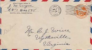 United States, California, Airmail, Postal Stationery