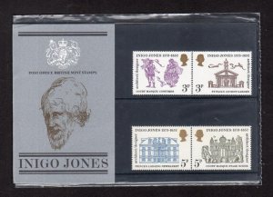 1973 INIGO JONES PRESENTATION PACK WITH GERMAN INSERT CARD 