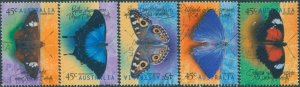 Australia 1998 SG1815-1819 Butterflies set FU