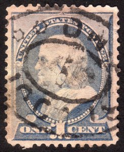 1887, US 1c, Franklin, Used, Well centered, Sc 212