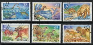 Thematic stamps BULGARIA 1994 PREHISTORIC set of 6 used