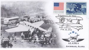 24-060, 2024, Alaska Airmail,  Event Cover, Pictorial Postmark, APEX, Anchorage