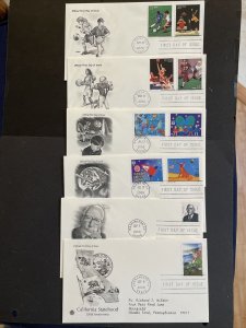 24 Different US FDCs from 2000 with Postal Commemorative Society Cachets