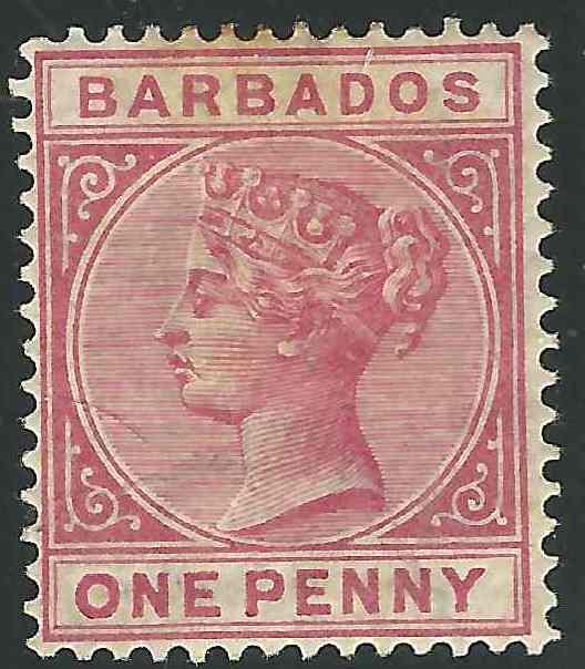 Barbados 61 SG 91 MHR F/VF 1882 SCV $60.00