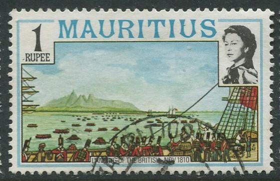 Mauritius-Scott 454 -QEII Pictorial Definitives -1978 -Used -Single 1r Stamp